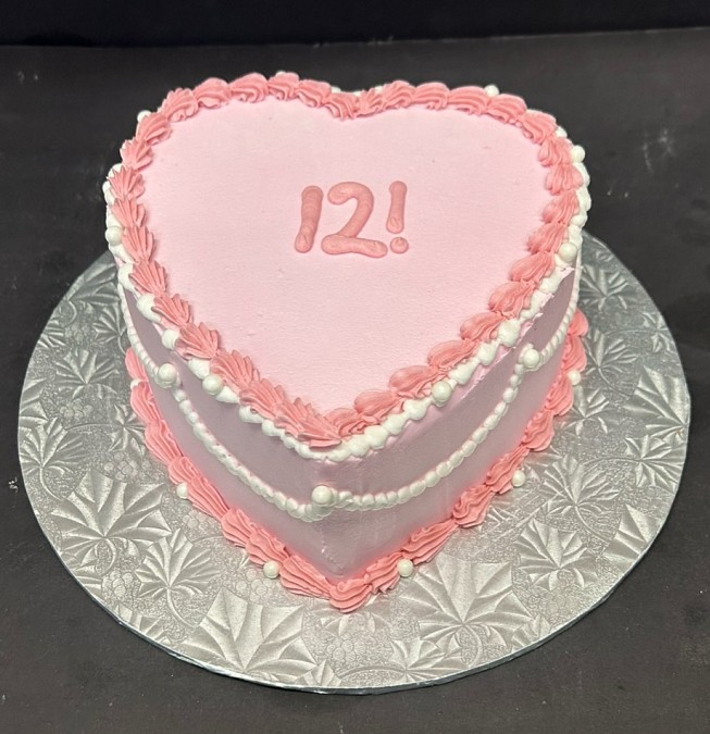 Simple Heart Cake